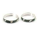 925 Sterling Silver Multicolor Toe-rings - Design