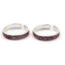 925 Sterling Silver Multicolor Toe-rings - Design