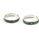 925 Sterling Silver Multicolor Toe-rings - Design
