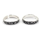 925 Sterling Silver Multicolor Toe-rings - Design