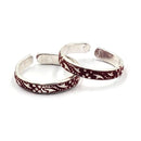925 Sterling Silver Multicolor Toe-rings - Design