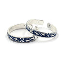 925 Sterling Silver Multicolor Toe-rings - Design