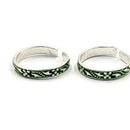 925 Sterling Silver Multicolor Toe-rings - Design