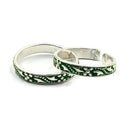 925 Sterling Silver Multicolor Toe-rings - Design