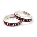 925 Sterling Silver Multicolor Toe-rings - Design