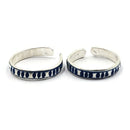 925 Sterling Silver Multicolor Toe-rings - Design