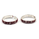 925 Sterling Silver Multicolor Toe-rings - Design