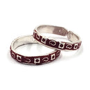 925 Sterling Silver Multicolor Toe-rings - Design