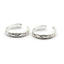 925 Sterling Silver Multicolor Toe-rings - Design