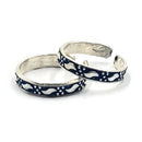 925 Sterling Silver Multicolor Toe-rings - Design