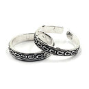 925 Sterling Silver Multicolor Toe-rings - Design