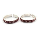 925 Sterling Silver Multicolor Toe-rings - Design