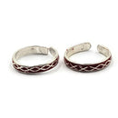 925 Sterling Silver Multicolor Toe-rings - Design