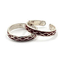 925 Sterling Silver Multicolor Toe-rings - Design