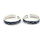 925 Sterling Silver Multicolor Toe-rings - Design