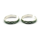925 Sterling Silver Multicolor Toe-rings - Design