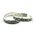 925 Sterling Silver Multicolor Toe-rings - Design