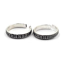 925 Sterling Silver Multicolor Toe-rings - Design