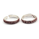 925 Sterling Silver Multicolor Toe-rings - Design