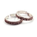 925 Sterling Silver Multicolor Toe-rings - Design