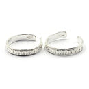 925 Sterling Silver Multicolor Toe-rings - Design