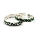 925 Sterling Silver Multicolor Toe-rings - Design