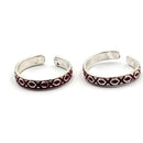 925 Sterling Silver Multicolor Toe-rings - Design