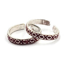 925 Sterling Silver Multicolor Toe-rings - Design