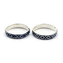 925 Sterling Silver Multicolor Toe-rings - Design
