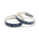 925 Sterling Silver Multicolor Toe-rings - Design