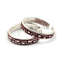 925 Sterling Silver Multicolor Toe-rings - Design