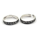 925 Sterling Silver Multicolor Toe-rings - Design