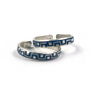 925 Sterling Silver Multicolor Toe-rings - Design