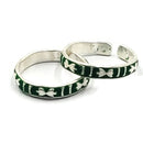 925 Sterling Silver Multicolor Toe-rings - Design