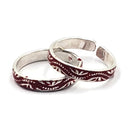 925 Sterling Silver Multicolor Toe-rings - Design