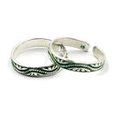 925 Sterling Silver Multicolor Toe-rings - Design