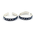 925 Sterling Silver Multicolor Toe-rings - Design