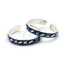 925 Sterling Silver Multicolor Toe-rings - Design