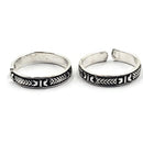 925 Sterling Silver Multicolor Toe-rings - Design