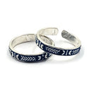 925 Sterling Silver Multicolor Toe-rings - Design