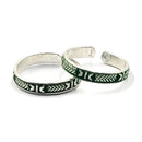 925 Sterling Silver Multicolor Toe-rings - Design