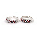 925 Sterling Silver Enamel Toe-rings - Design