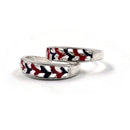 925 Sterling Silver Enamel Toe-rings - Design
