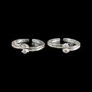 925 Sterling Silver CZ Toe-rings - Design 10