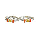 925 Sterling Silver CZ Toe-rings - Design