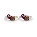 925 Sterling Silver Enamel Toe-rings - Design