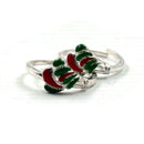925 Sterling Silver Enamel Toe-rings - Design