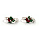 925 Sterling Silver Enamel Toe-rings - Design