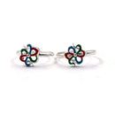 925 Sterling Silver Enamel Toe-rings - Design