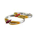 925 Sterling Silver Enamel Toe-rings - Design